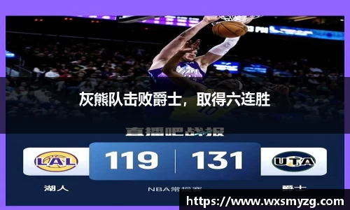 灰熊队击败爵士，取得六连胜